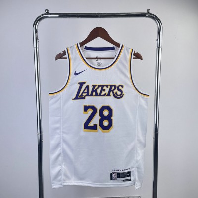 Maglia NBA 28 Hachimura Lakers Bianco