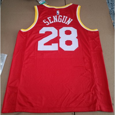 Maglia NBA 28 Sengun Rockets Retro Rosso