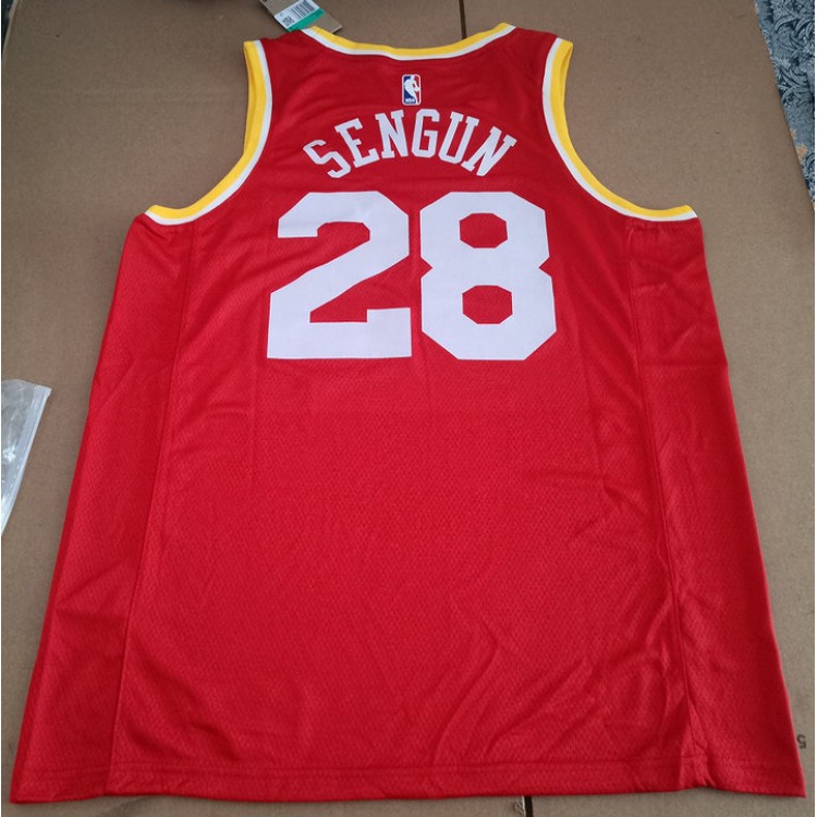 Maglia NBA 28 Sengun Rockets Retro Rosso