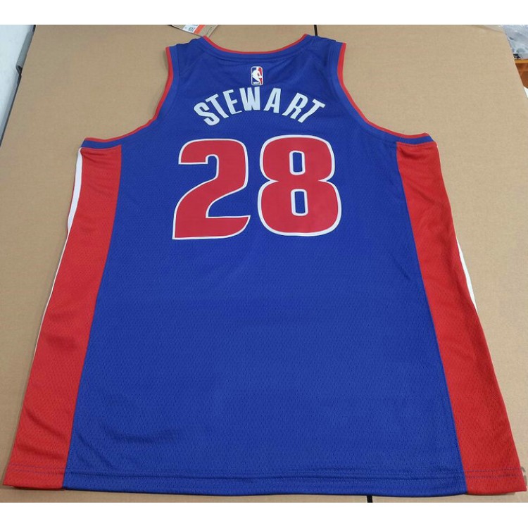 Maglia #28 Stewart Detroit Pistons Blu