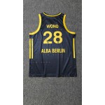 28 Wong Alba Berlin Blu Scuro Basketball Maglia Uomo