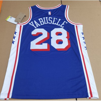 Maglia 28 Yabusele Philadelphia 76ers Blu