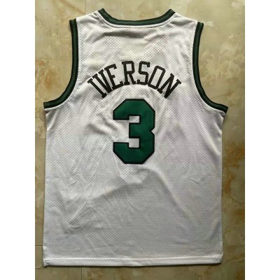 Maglia #3 Allen Iverson 1997-98 76ers Mitchell & Ness Vintage Bianco