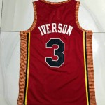 Maglia #3 Allen Iverson 76ers 2004-05 Vintage Autentico Rosso