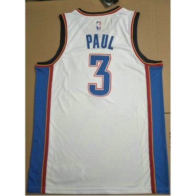 Maglia NBA 3 Chris Paul OKC Thunder 19-20 Season Bianco