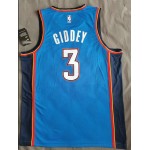 Maglia NBA 3 Giddey OKC Thunder 20-21 Blu