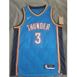 Maglia NBA 3 Giddey OKC Thunder 21-22 Blu Stampato