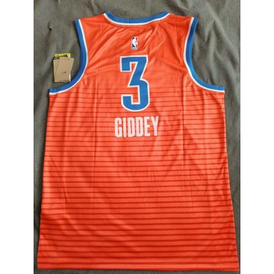 Maglia NBA 3 Giddey OKC Thunder Arancione