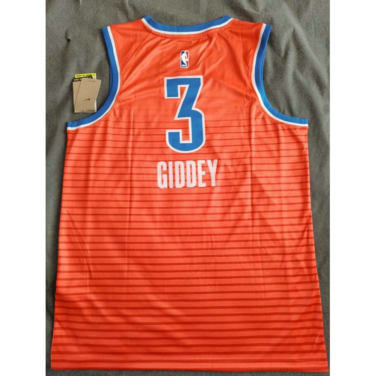 Maglia NBA 3 Giddey OKC Thunder Arancione