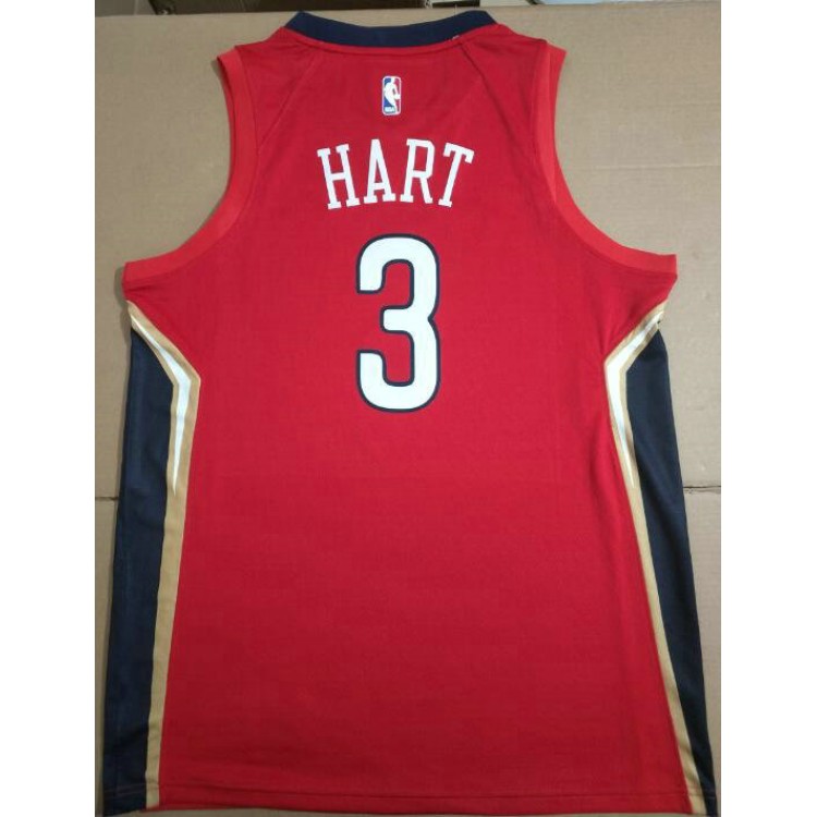 Maglia NBA 3 Hart New Orleans Pelicans Rosso