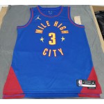 Maglia NBA 3 Hyland Nuggets 22-23 Statement Blu Stampato