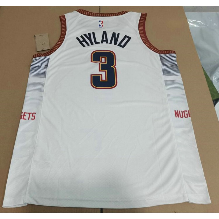 Maglia NBA 3 Hyland Nuggets 22-23 city Bianco