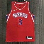 Maglia #3 Iversion 76ers retro Rosso Stampato