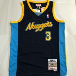 Maglia NBA 3 Iverson Nuggets 2006-07 Autentico Blu