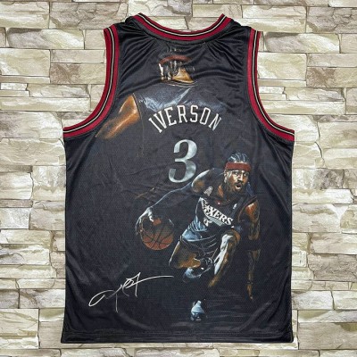 Maglia #3 Iverson Philadelphia 76ers Mitchell & Ness Stampa