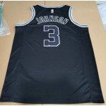 Maglia NBA 3 Johnson Spurs 22-23 Classic Nero Con Ricamato logos