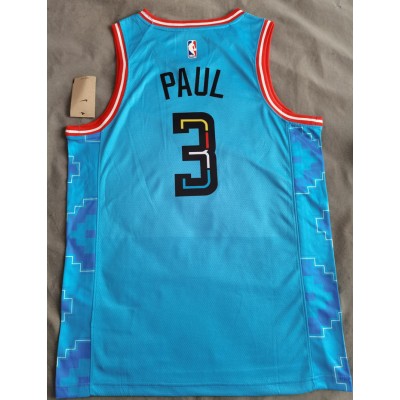 Maglia NBA 3 Paul Phoenix Suns 22-23 city Blu Stampato