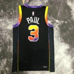 Maglia NBA 3 Paul Phoenix Suns Nero 2022-23 Statement Edition Stampato