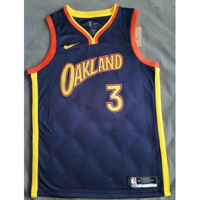 Maglia NBA 3 Poole Warriors 20-21 city Blu