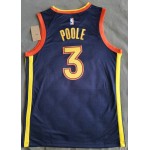 Maglia NBA 3 Poole Warriors 20-21 city Blu