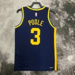 Maglia NBA 3 Poole Warriors 2022-23 statement Blu