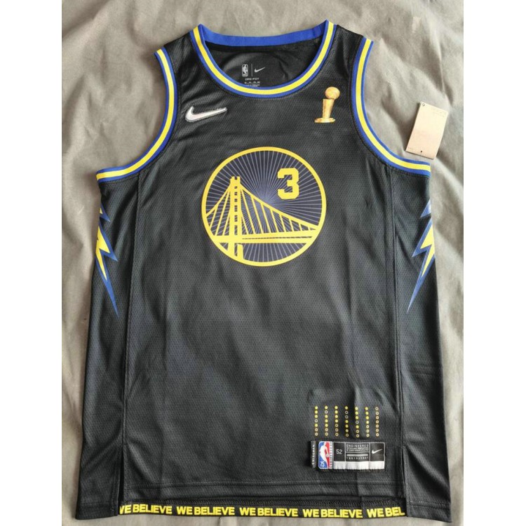 Maglia NBA 3 Poole Warriors 21-22 city Con Champions logos