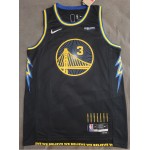 Maglia NBA 3 Poole Warriors 21-22 city Nero