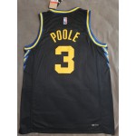 Maglia NBA 3 Poole Warriors 21-22 city Nero