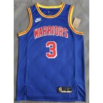 Maglia NBA 3 Poole Warriors 75th Blu