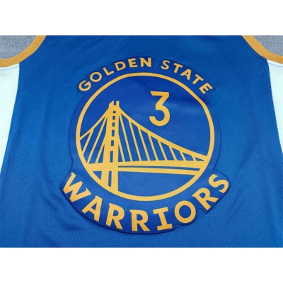 Maglia NBA 3 Poole Warriors new Blu Con logo 6 Ricamato