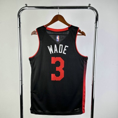 Maglia #3 Wade Miami Heat 23-24 city Nero Stampato