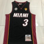 Maglia #3 Wade Miami Heat Autentico 2012-13 finals Nero