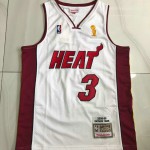 Maglia #3 wade Miami Heat 2005-06 Bianco con trophy