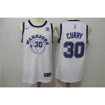 Maglia 30 Curry 2017-18 Season Warriors Bianco