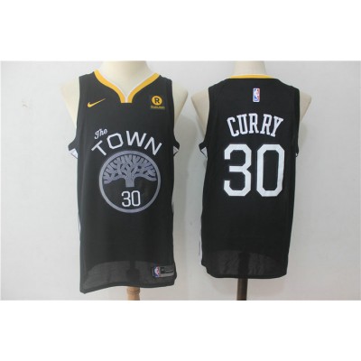 Maglia 30 Curry 2017-18 Season Warriors Nero