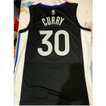 Maglia NBA 30 Curry 2019-20 Warriors Nero Stampato