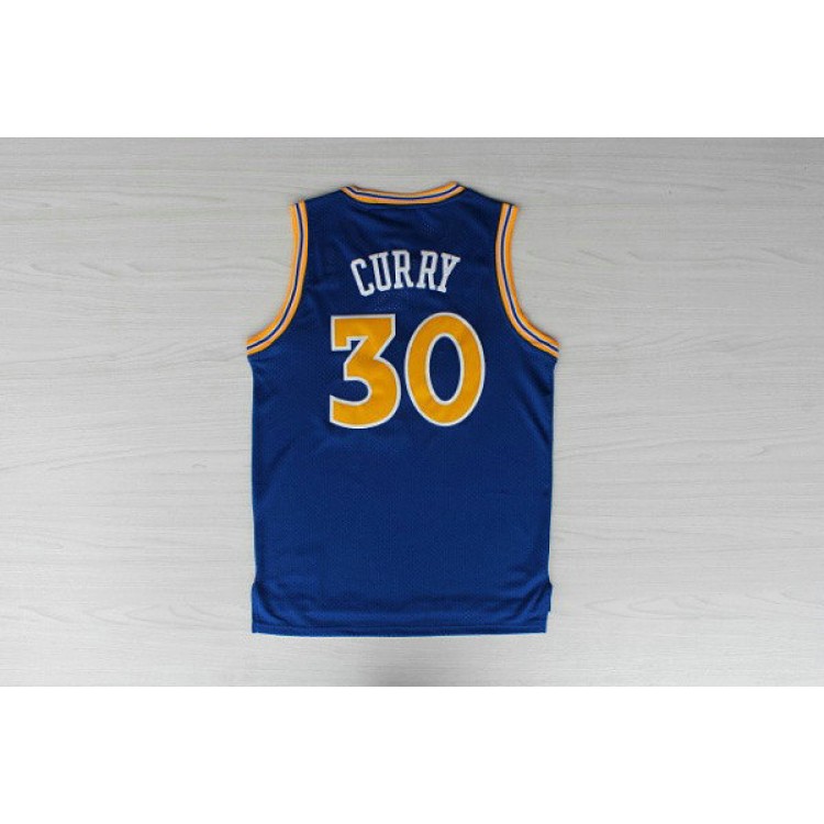 Maglia 30 Curry Golden State Warriors Vintage Blu