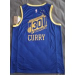 Maglia NBA 30 Curry Warriors 20-21 Blu