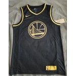 Maglia NBA 30 Curry Warriors 2018 Nero Oro