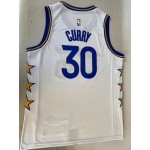 Maglia NBA 30 Curry Warriors 22-23 Bianco Ricamato