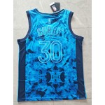 Maglia NBA 30 Curry Warriors 23-24 MVP Blu Ricamato