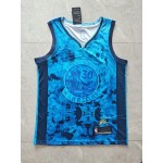 Maglia NBA 30 Curry Warriors 23-24 MVP Blu Ricamato