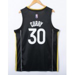 Maglia NBA 30 Curry Warriors 75th Anniversary MVP Edition Nero Ricamato