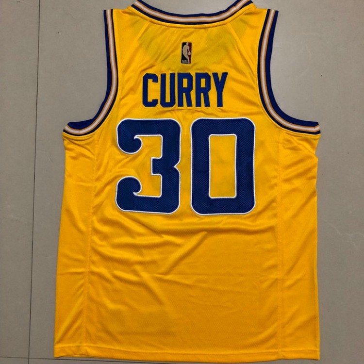 Maglia 30 Curry Warriors Autentico Giallo