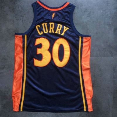 Maglia 30 Curry Warriors Autentico Vintage Blu