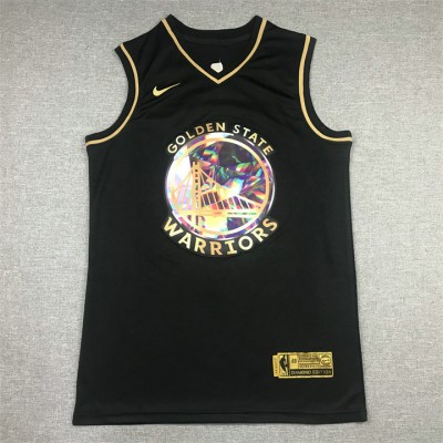 Maglia NBA 30 Curry Warriors Diamond Edition Nero or