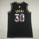 Maglia NBA 30 Curry Warriors Diamond Edition Nero or