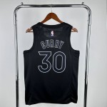 Maglia NBA 30 Curry Warriors MVP Nero Stampato