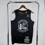 Maglia NBA 30 Curry Warriors MVP Nero Stampato