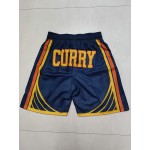 Maglia NBA 30 Curry Warriors champion Pantaloncini Blu